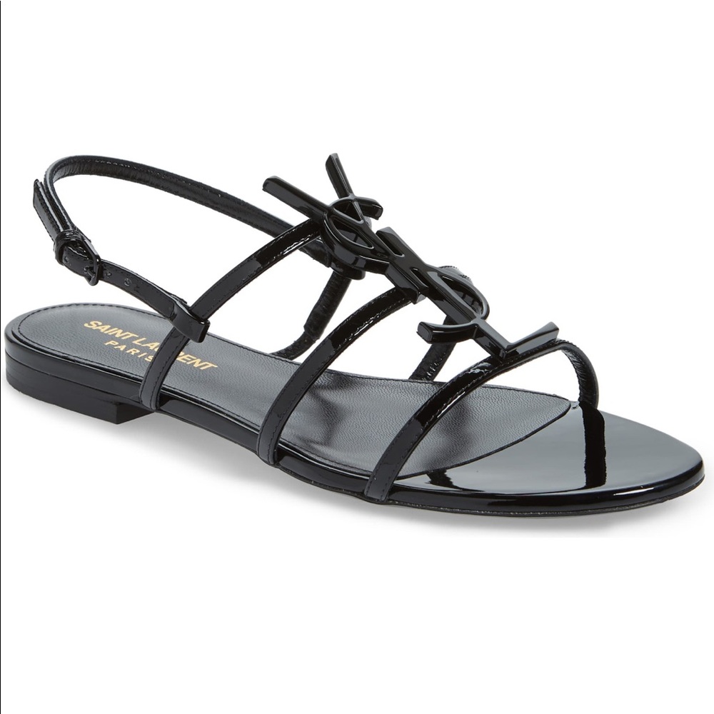 Saint Laurent sandal Cassandra 38 logo